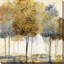 «Metallic Forest I», reproduction de peinture acrylique-31230006-31588743