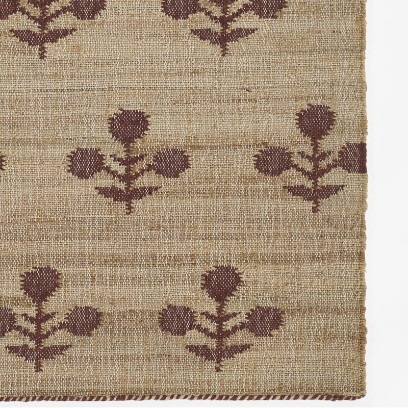 Erin Gates by Momeni Orchard Bloom Rust Hand Woven Wool and Jute Area Rug, Runner 2'3" x 8'
