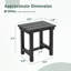 Table d'appoint d'extérieur en PEHD pour terrasse, petit tabouret-330586473