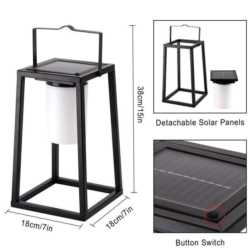 Lanterne solaire d'extérieur à DEL