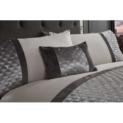 Polonskaya Silver Rectangular Boudoir / Breakfast Cushion