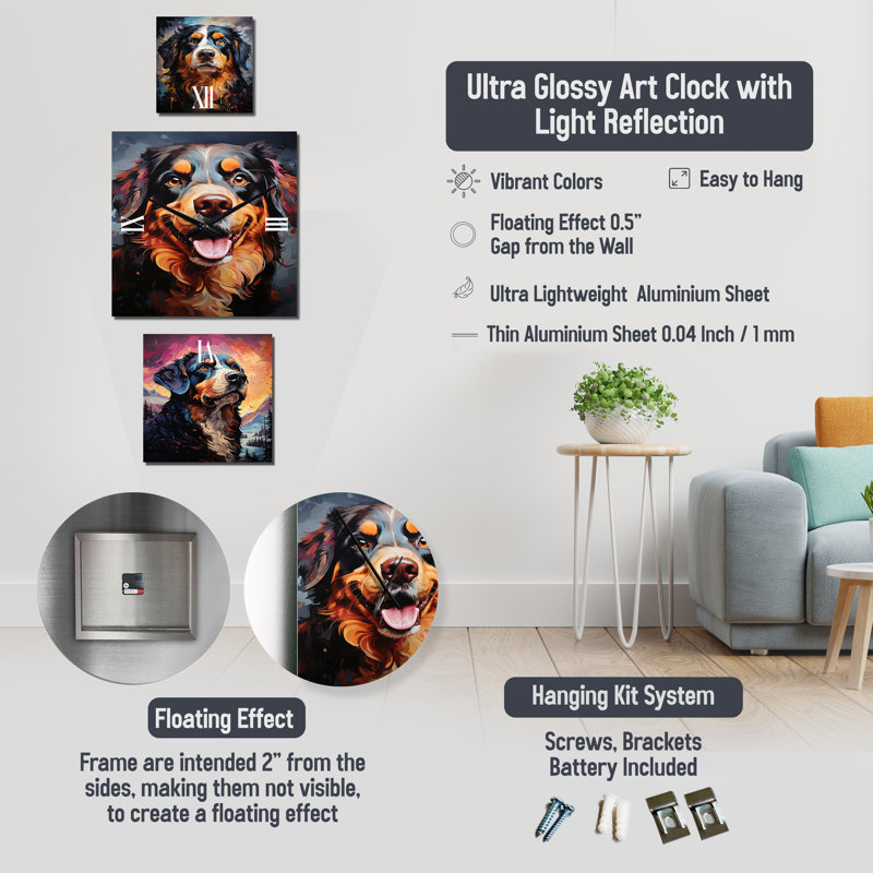 Sadiye Metal Wall Clock