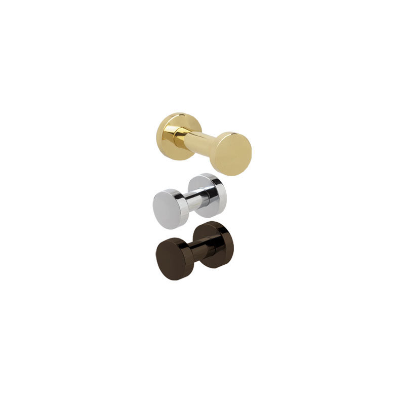 Euro Single Robe Hook, Polished Chrome