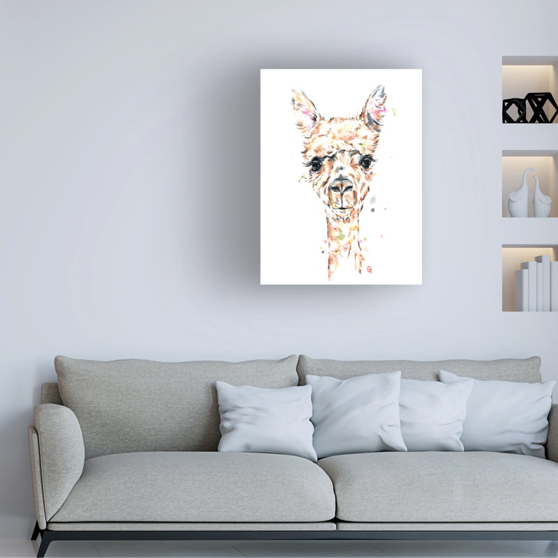 «Lisa Whitehouse Llama», art sur toile, H 19 po x l 14 po