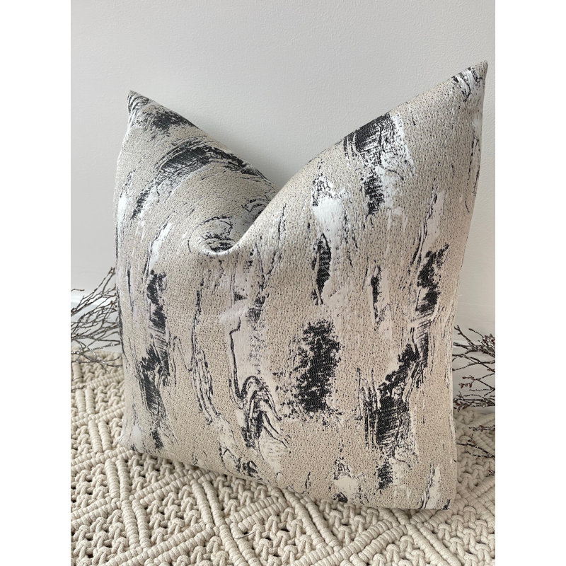Abstract Black Square Cushion Cover