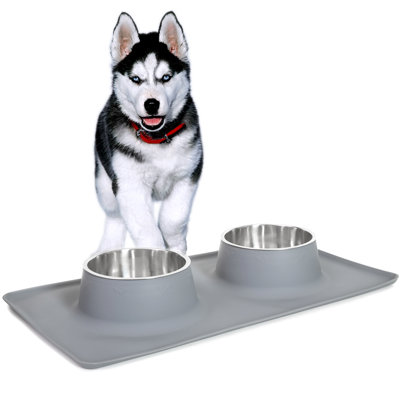 Deco Pet Dual Stainless Steel Bowl