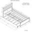 Structure de lit plateforme simple en bois de conception moderne avec lit gigogne, peu encombrante et durable pour divers styles de pièces.