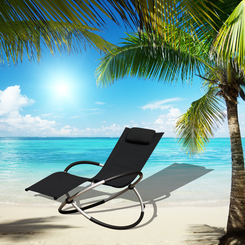 Asenith Folding Zero Gravity Chair, Black