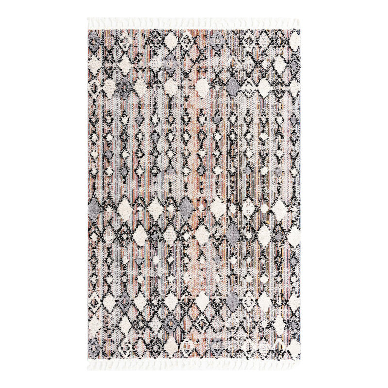 Gosnold Geometric Indoor Rug, Rectangle 6' x 9'