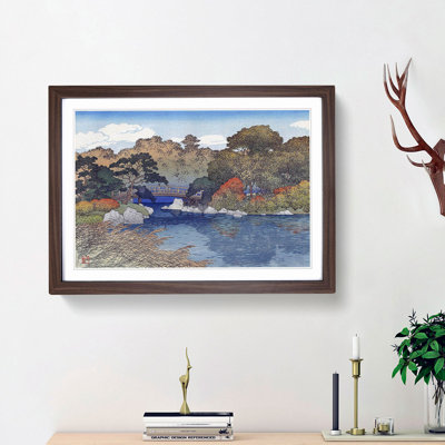 The Garden in Autumn by Hasui Kawase - Picture Frame Painting Print