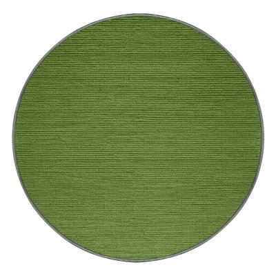 Machine Washable Solid Green Area Rug