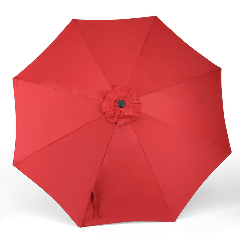 Parasol de marché 9 pi Pierpoint, Parasol rouge performance