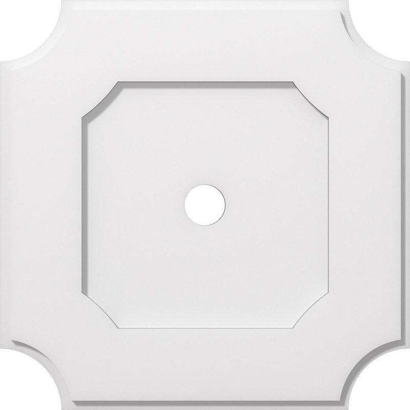 Médaillon de plafond contemporain en PVC de qualité architecturale Locke, H 1 po x l 20 po x P 20 po