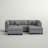 Upholstered L-Shaped Sectional Reversible-24748816