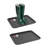 Set of 2 Plastic Boot Trays - Small Water-Resistant Plastic Utility Shoe Mat for Indoor and Outdoor