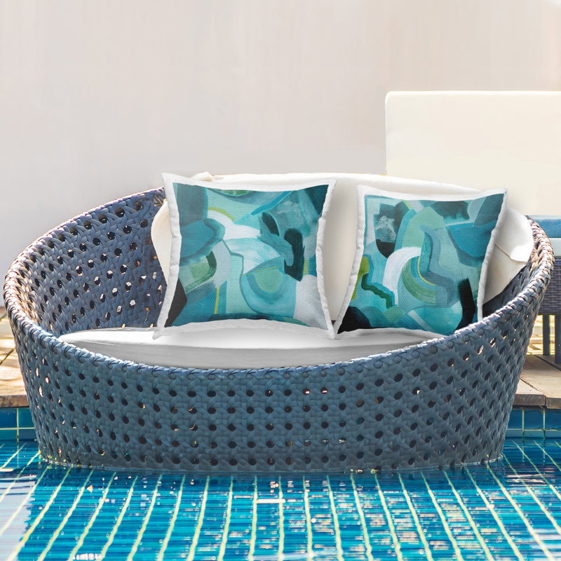 Ensemble de 2 coussins décoratifs Stupell Industries Energetic Designs par Grace Popp