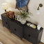 Armoire de rangement à six portes avec rangement solide