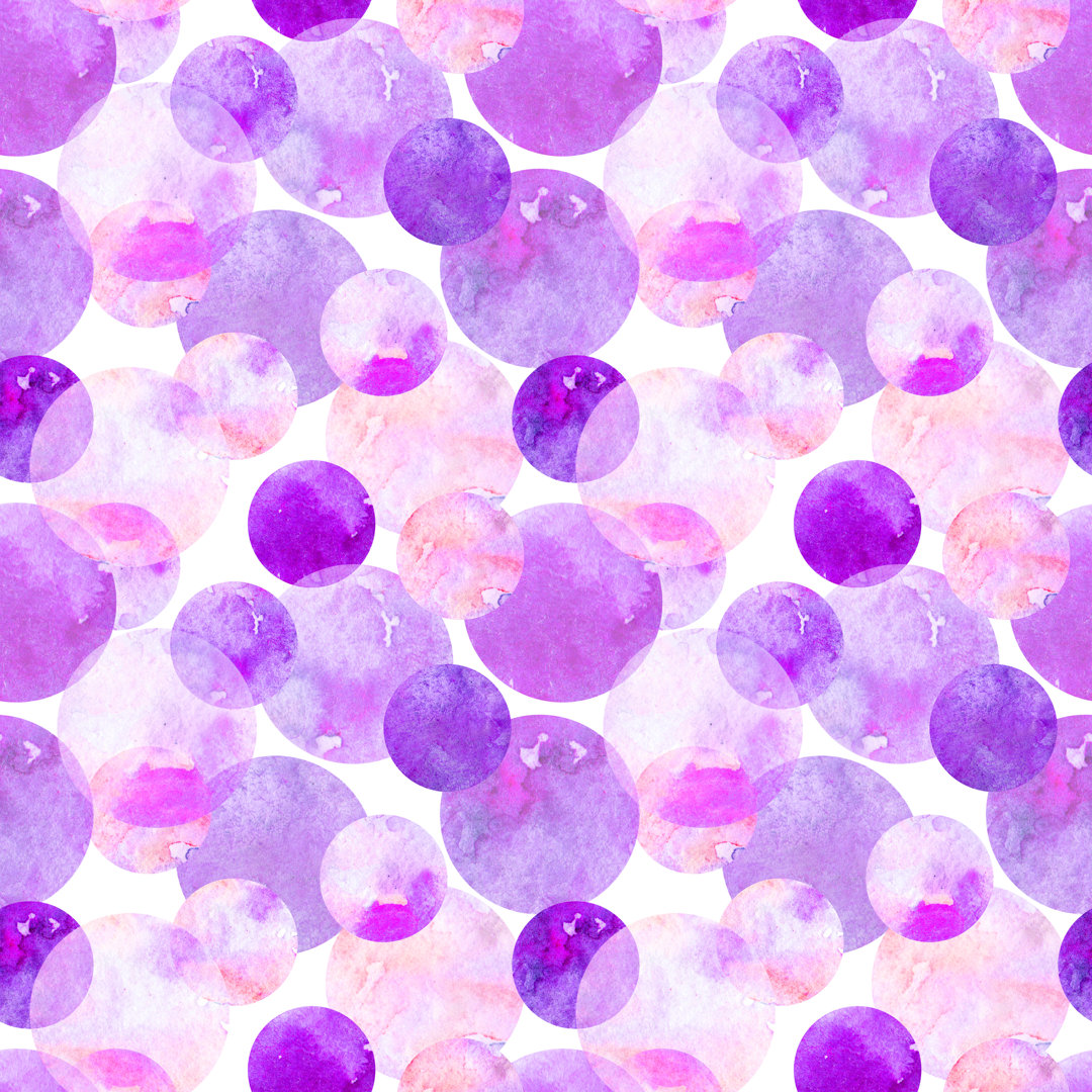 Aquarell Violett Lila von Silmairel - Druck