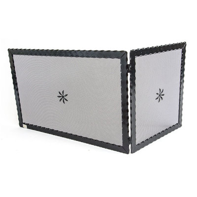 Lutie 2 Panel Iron Fireplace Screen