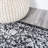 Modern Persian Boho Vintage Trellis Black/Ivory Rug-1413647304