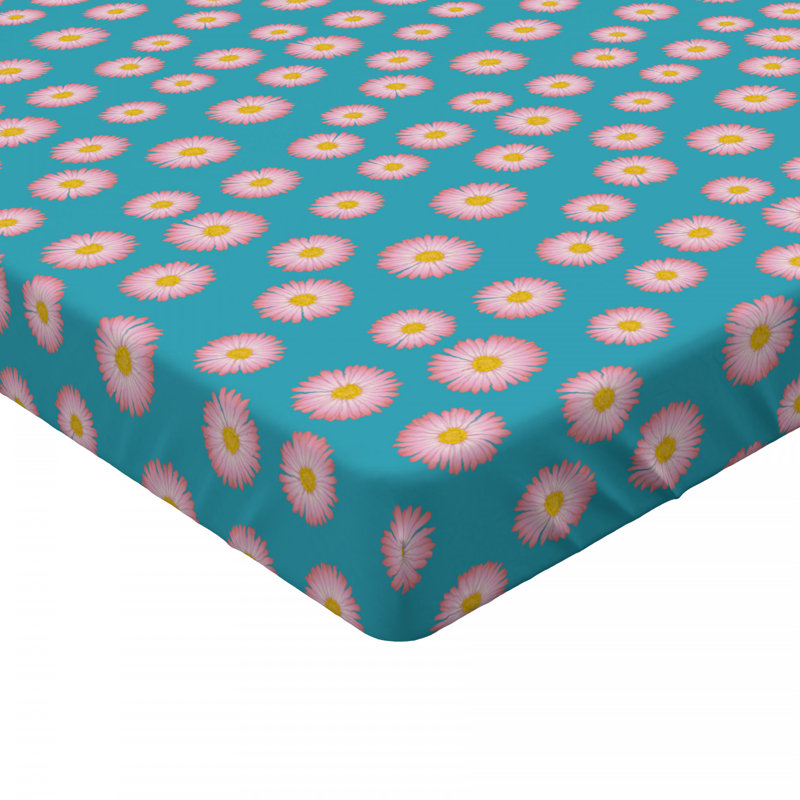 Microfiber Floral Fitted Sheet, Twin XL Fitted Sheet