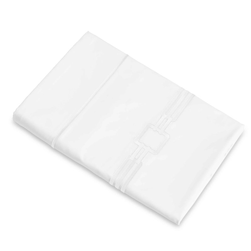 Retro Percale Flat Sheet, King Flat Sheet, White