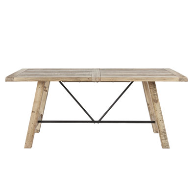 Table de salle à manger en bois massif Style 6 pièces pour 6 personnes
