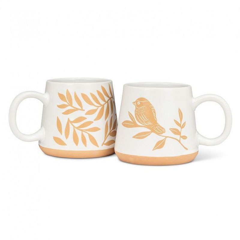 Leaf Patterned Mug