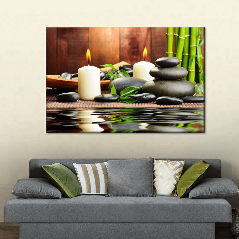 Spa zen sur toile Zen, H 24 po x l 36 po x P 1,25 po