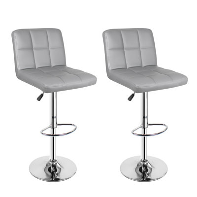 Danicka Height Adjustable Swivel Bar Stool Set of 2