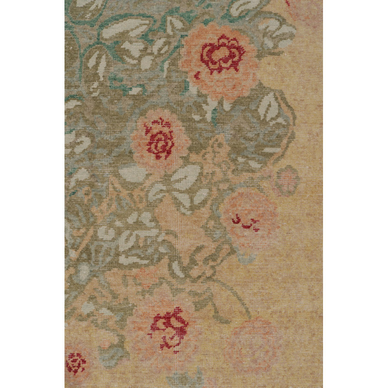 Distressed Homage Floral Area Rug, Runner 3' x 10'