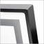 Miroir vertical pleine longueur 64 po x 21 po avec lumière DEL, fixation au sol et au mur illuminée, cadre en alliage d'aluminium à intensité variable