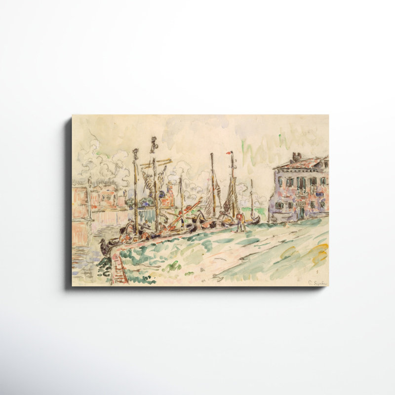«Venice», peinture sur toile, H 24 po x l 36 po