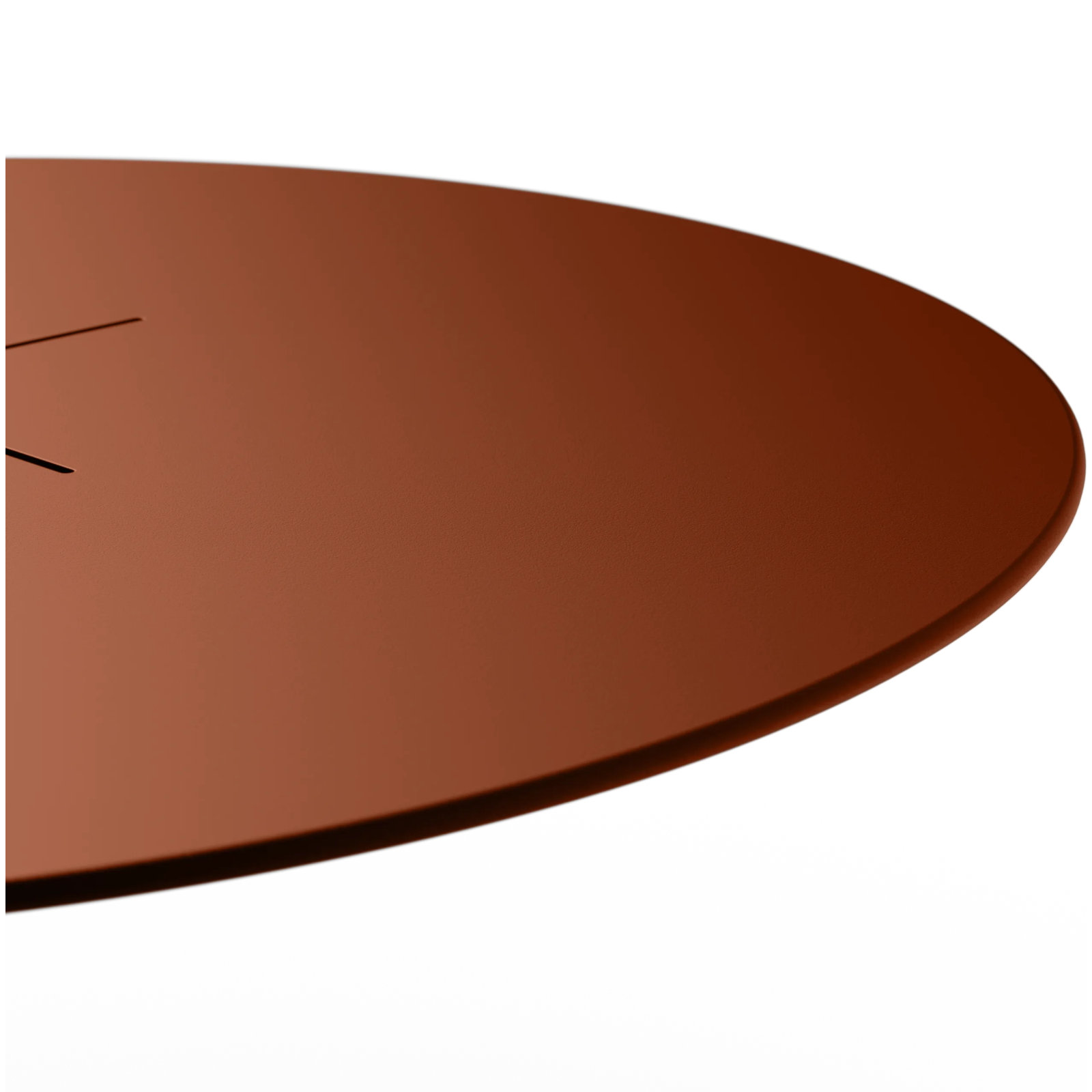 X 48'' Aluminum Outdoor Dining Table, Rust