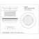 2" No-Caulk PVC Compression Shower Drain with 4-1/4" Round Cover