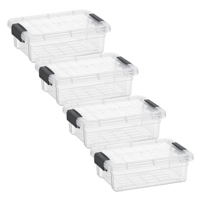 Boîtes de rangement transparentes avec couvercles Superio