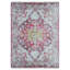 Tapis beige en polyester tissé à la machine tissé à la machine - couleur rose | Conception orientale-461628703