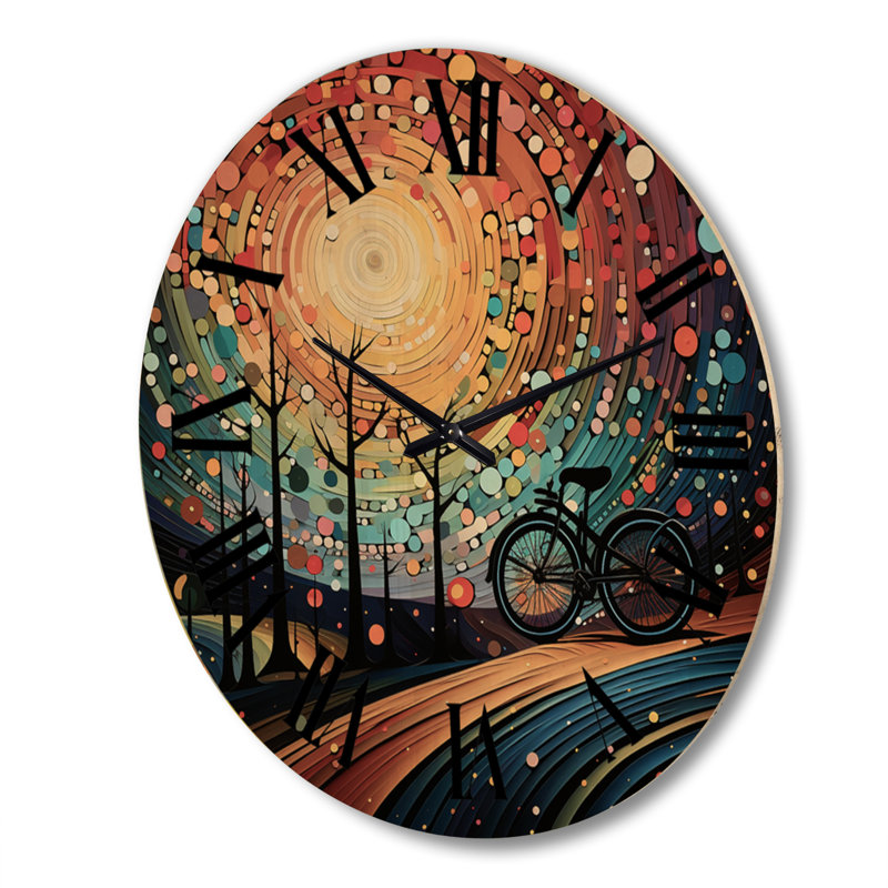 Horloge murale en bois massif Mareld, Très grand