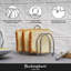 Buckingham 6 Slice Toast Rack Chrome Plated Toast Holder Stand for Serving Breakfast Toast and Bread