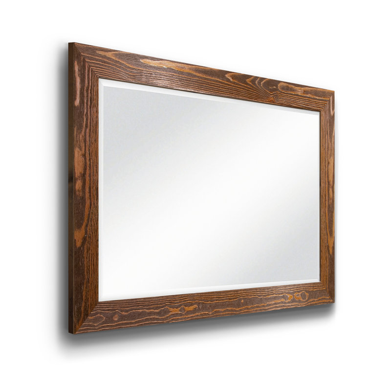 Migel Mirror, Distressed Maple, 42" x 30"