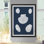« coquillages blancs iii », reproduction sur toile