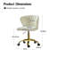 Petillo Swivel Velvet Office Task Chair with Adjustable Height and Padded Cushion-731304326