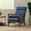 Fauteuil club inclinable manuel en bois de 23,75 po de largeur