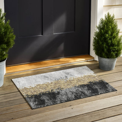 Tapis moderne Ceajay ACN3112 lavable à la machine pour intérieur et extérieur