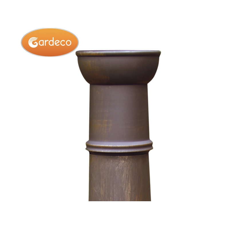 Round Smokeless Chimnea, 124 cm H x 44.5 cm W x 44.5 cm D