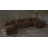 143"W U‑Shaped Sectional Sofa With Ottoman, Cup Holders & USB Ports, Corduroy Cloud Couch Sectional Couch-845197765
