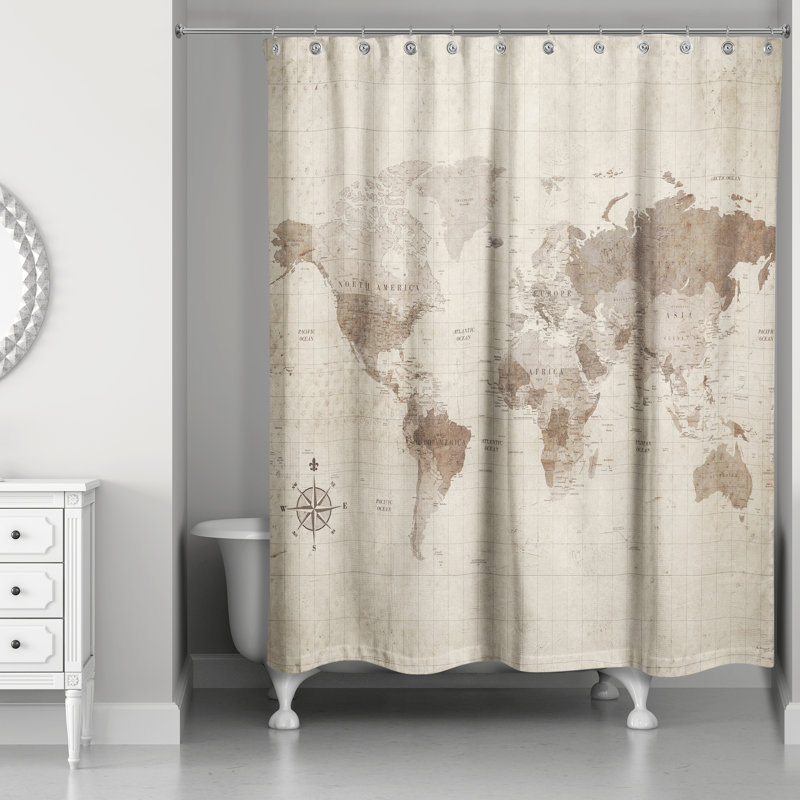 Rideau de douche simple Mccloud