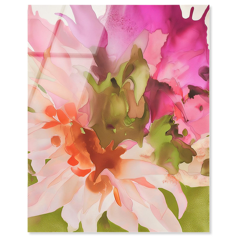 Impression tropicale Vibrant Fluidité Floral III par Art Remedy, H 36 po x l 30 po