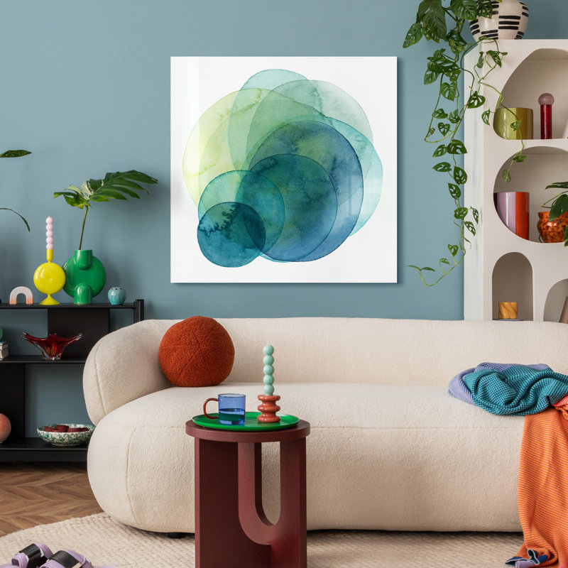 'Evolving Planets IV' Graphic Art on Glass