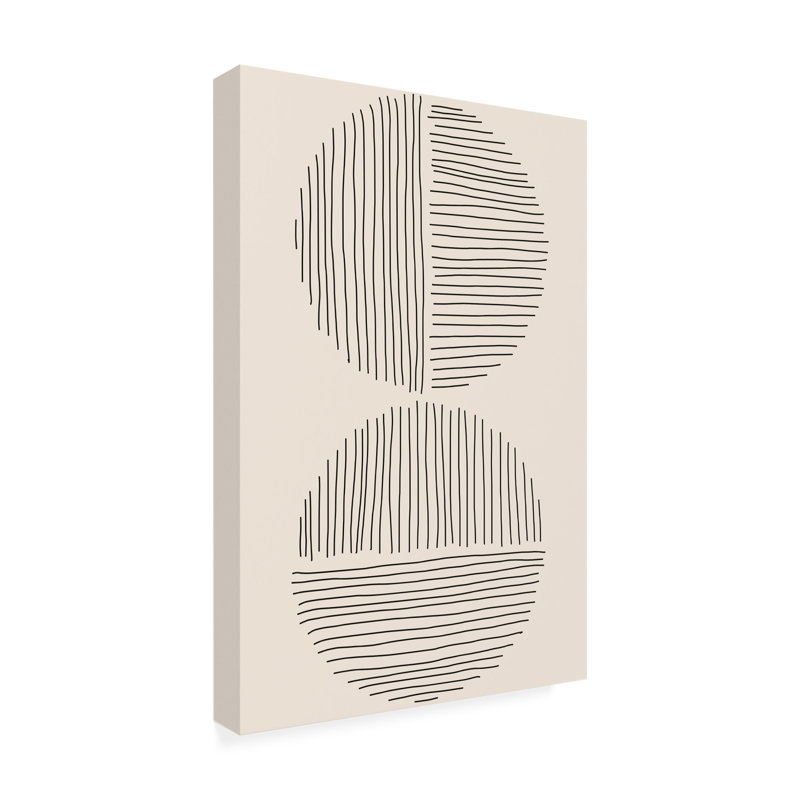 «Jay Stanley Minimal Circle Series 3», reproduction sur toile, H 32 po x l 22 po x P 2 po